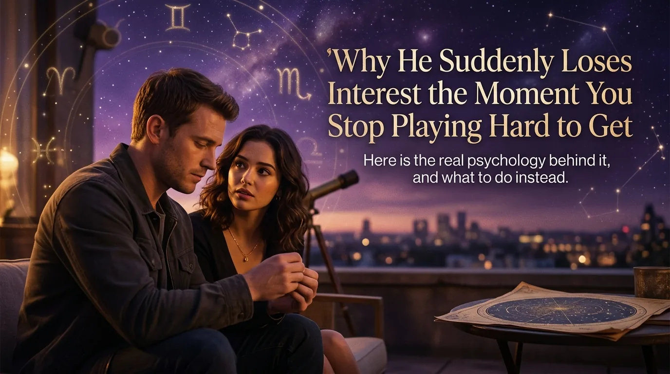 Loses interest when you stop playing hard to get