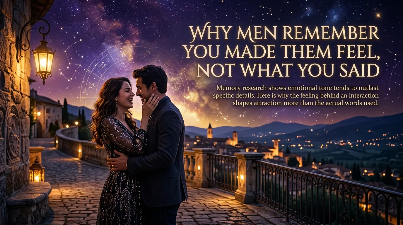 Men remember feelings not words