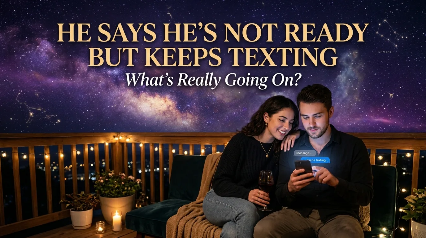 Mixed signals not ready but texting