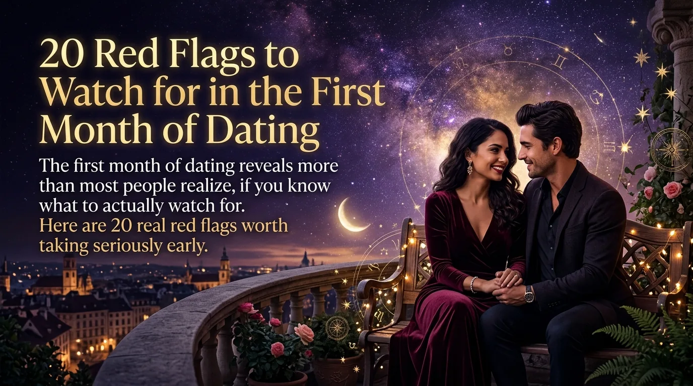 Red flags first month dating