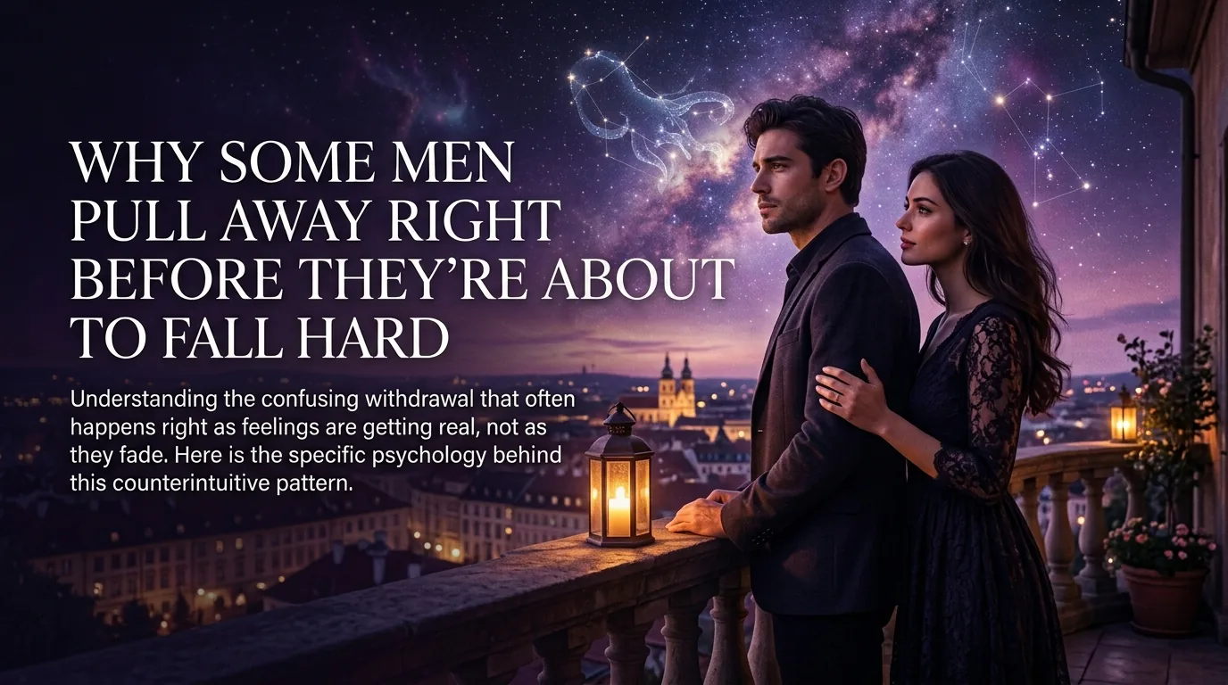 Why men pull away right before falling hard